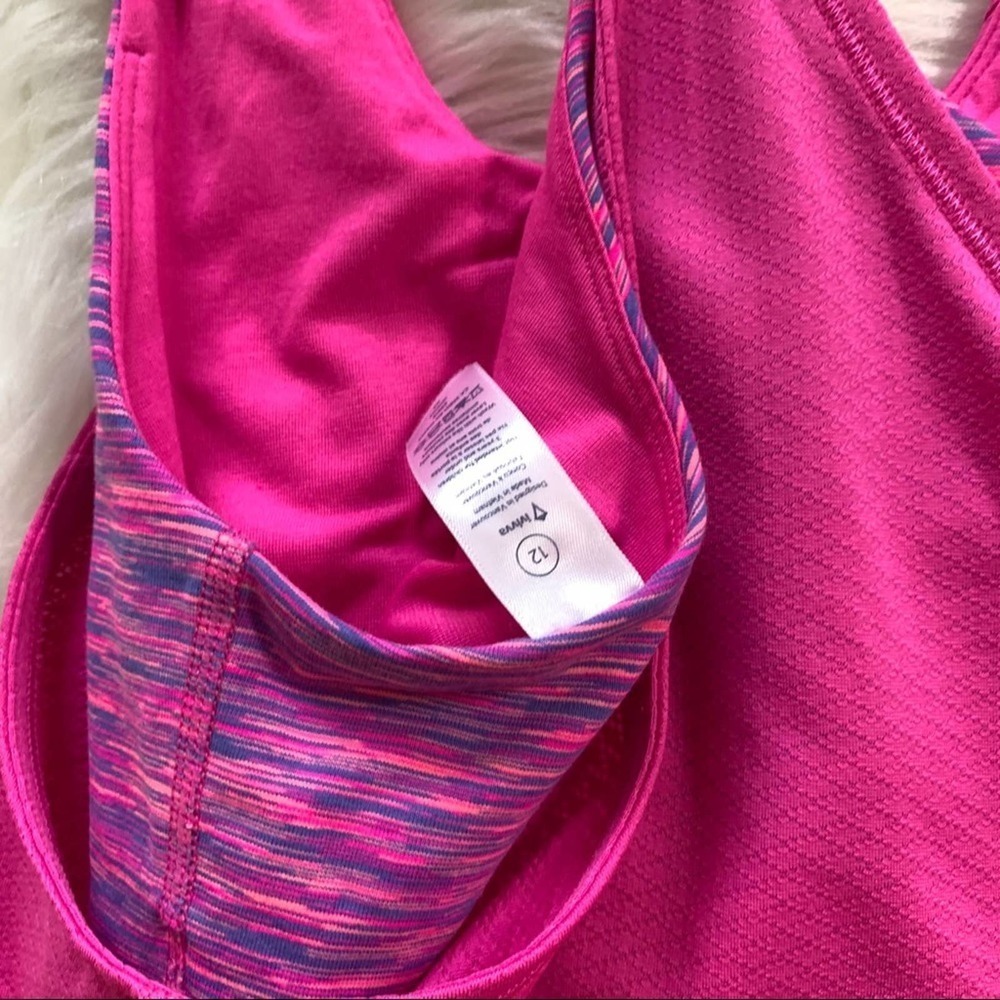 Ivviva Pink tank top. Size 12 girls - Picture 6 of 7